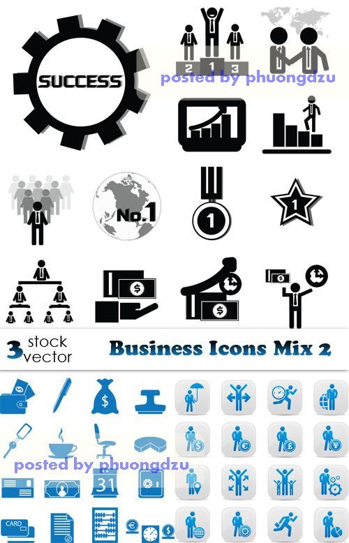 Vectors - Business Icons Mix 02