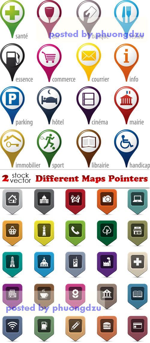 Vectors - Different Maps Pointers 4