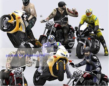 3DRT Motorbikes Package animated v1.1 for Unity