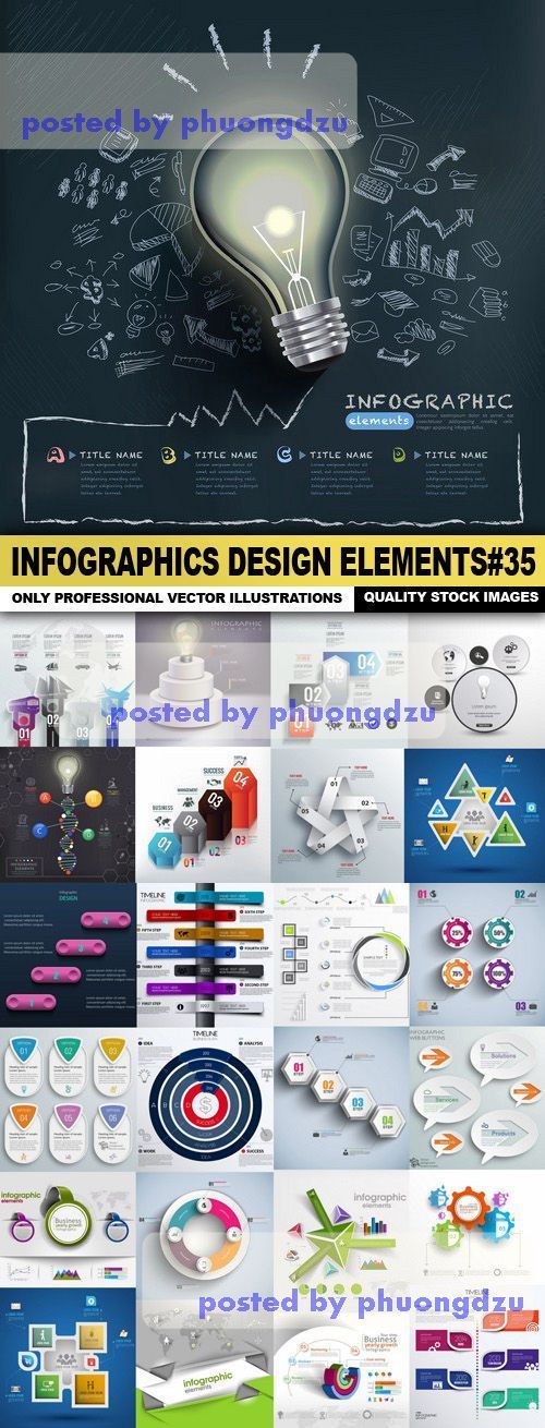 Infographics Design Elements Vector set 35
