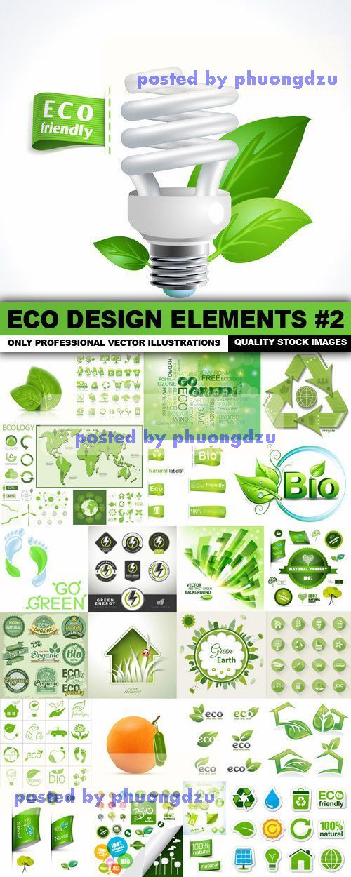 ECO Design Elements Vector set 2