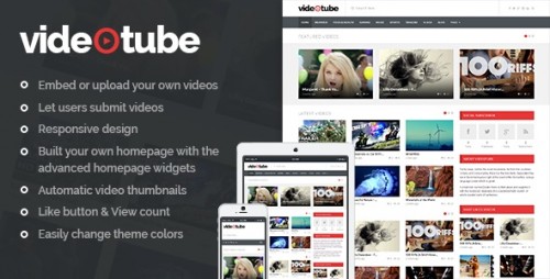 Nulled VideoTube - A Responsive Video WordPress Theme