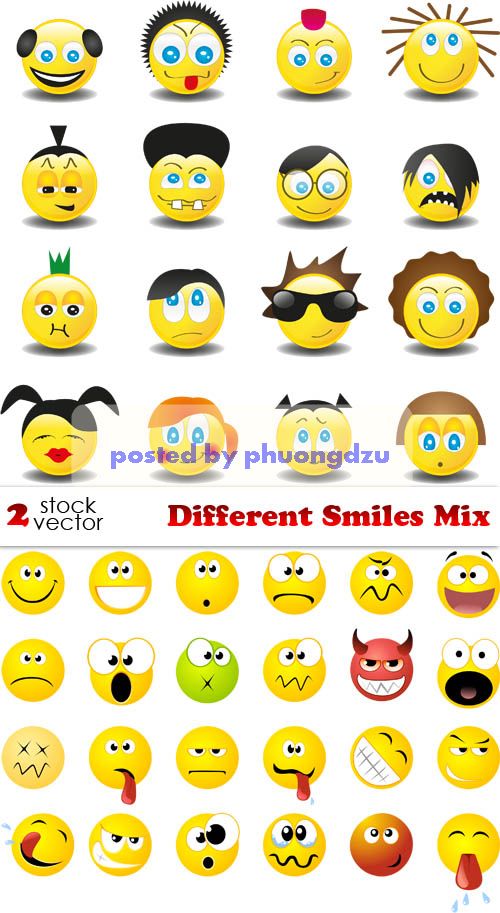 Vectors - Different Smiles Mix