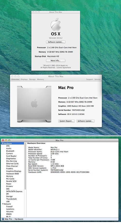 OS X 10.9 Mavericks for old Mac's 10.9.4 [INTEL]