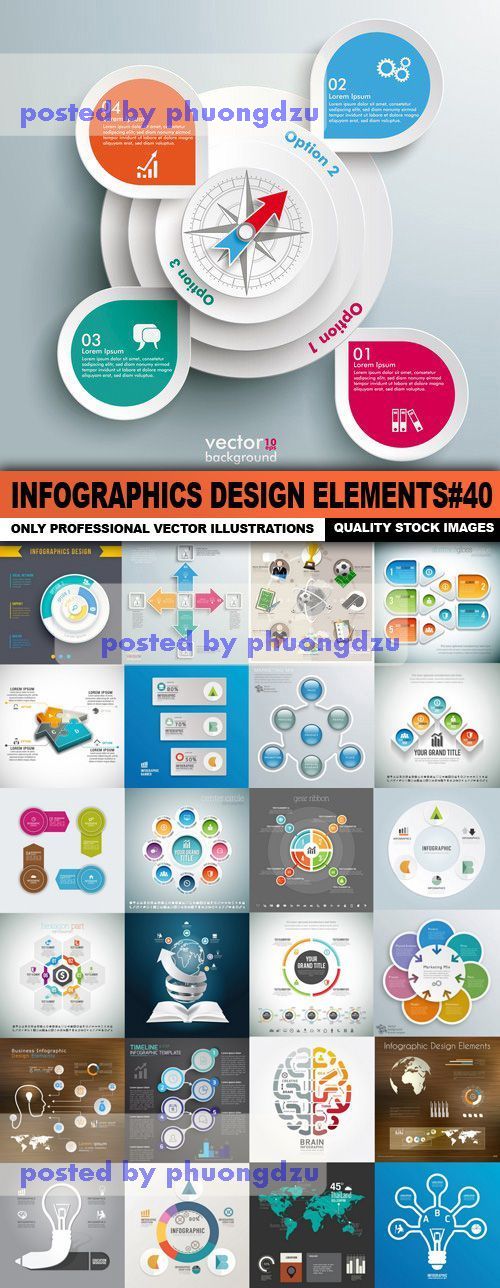 Infographics Design Element Vector colection part 40
