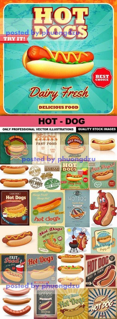 Hot - Dog Vector Collection