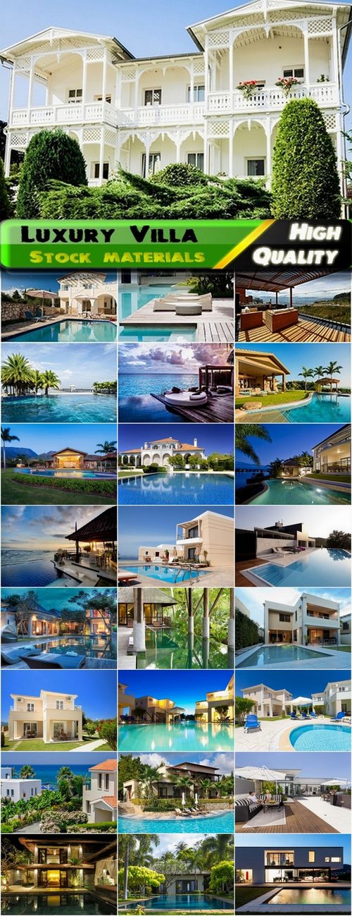 Luxury Villa exterior Stock images - 25 HQ Jpg