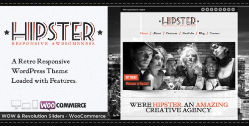 Download Nulled Hipster v.3.4 - Retro Responsive WordPress Theme
