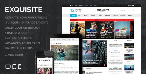 Download Nulled Exquisite v1.2 - Themeforest Ultimate Newspaper Theme