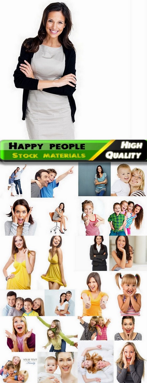 Happy people of all ages Stock images - 25 HQ jpg