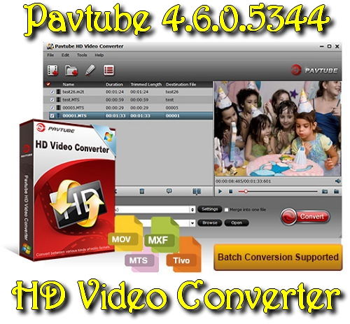 Pavtube HD Video Converter 4.6.0.5344 ML Rus