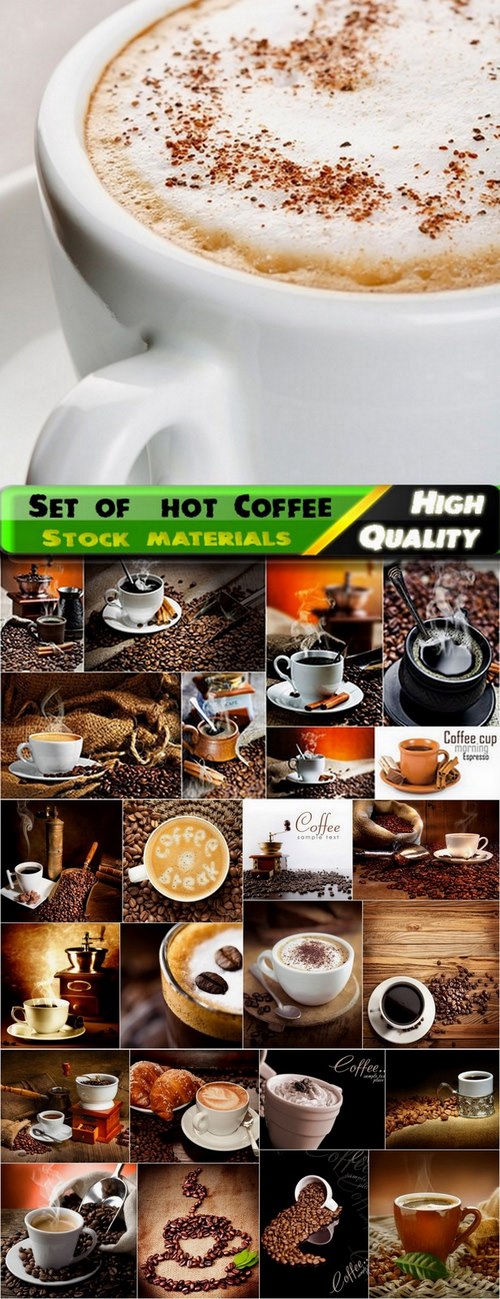 Set of  hot Coffee Stock images - 25 HQ Jpg