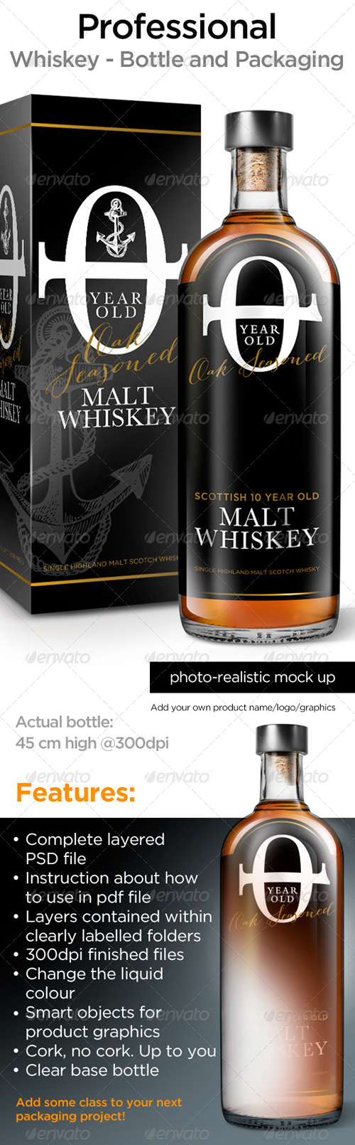 Whisky Bottle Mock Up