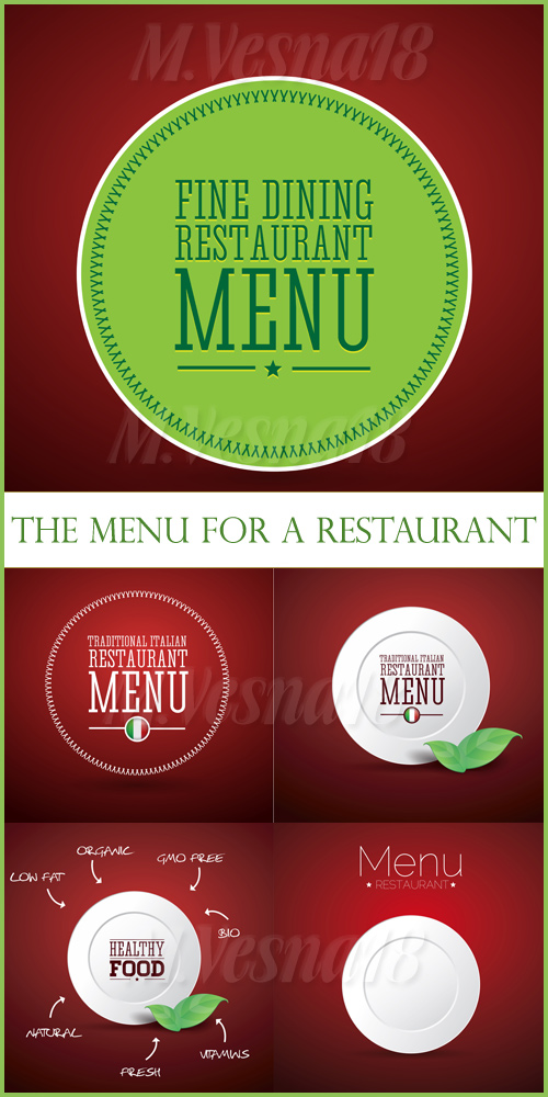   ,  / The menu for a restaurant, images stock vector