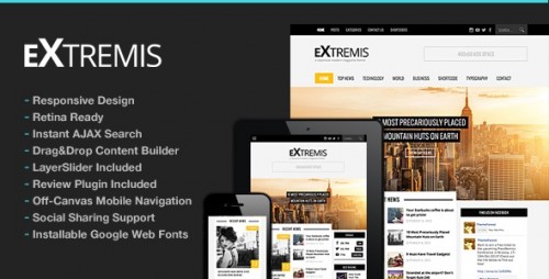 Nulled Extremis - Themeforest Responsive Magazine Theme