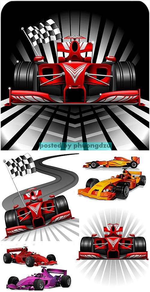 Racing cars vector, sport car 9