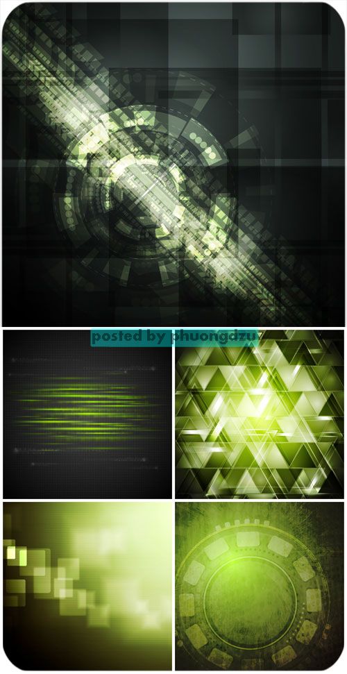 Dark vector backgrounds with green abstraction 4