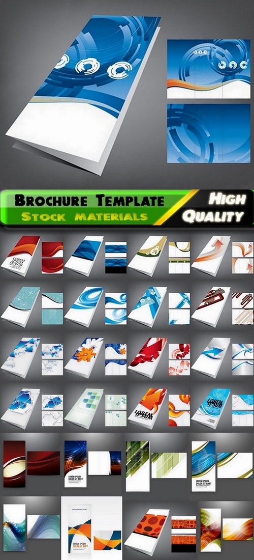 Brochure Template Design in vector #3 - 25 Eps