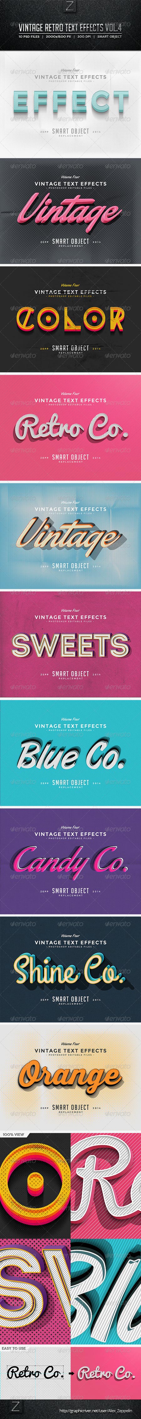 Vintage Text Effects Vol.4 8741277