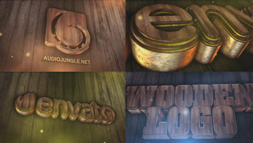 Wooden Logo - Project for After Effects