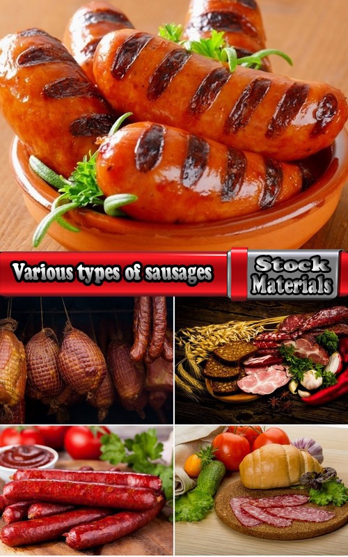 Various types of sausages 5 UHQ Jpeg