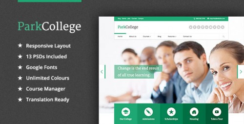Download Nulled ParkCollege v1.5.2 - Education Responsive WP Theme