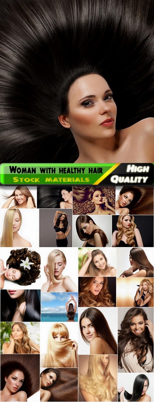 Beauty and woman with healthy hair Stock images - 25 HQ Jpg