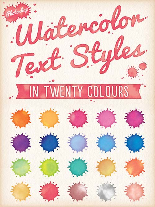 Watercolor Text Styles