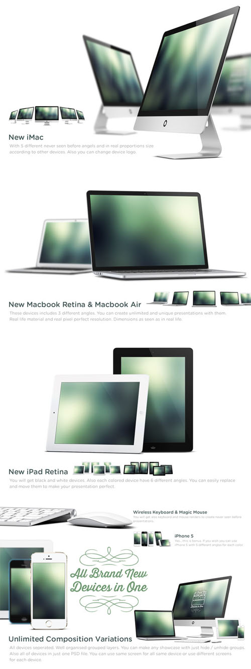 CreativeMarket - New Apple Devices Mock Up