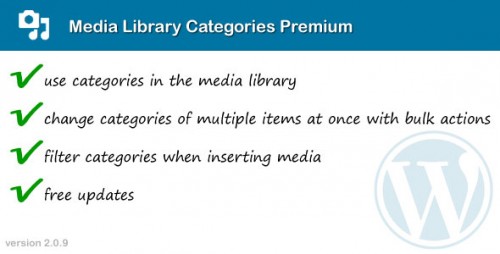 Media Library Categories Premium Plugin product graphic
