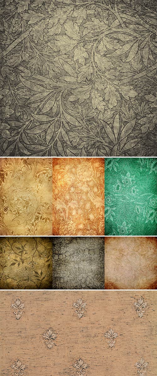 Stock Photo Highly detailed image of grunge vintage wallpaper