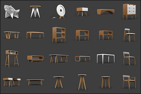 [Max]  25 Free 3D Furniture Model by ODESD2