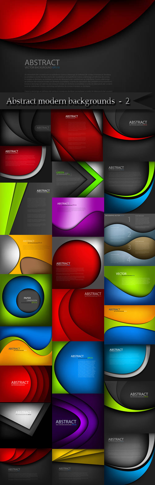 Abstract geometric modern backgrounds  -  2