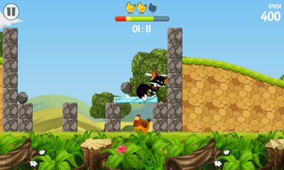 Captures d'écran du jeu Flying Fox sur Android, une tablette.