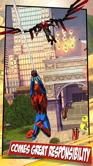 Screenshots of the game Spider-man unlimited on Android phone, tablet.