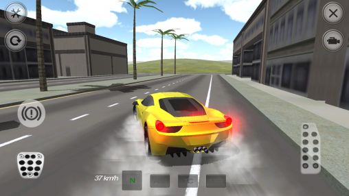 Screenshots of the game Extreme luxury car racer on Android phone, tablet.