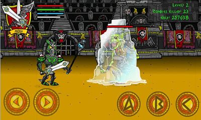 Screenshots of the game Zombie coliseum on Android phone, tablet.