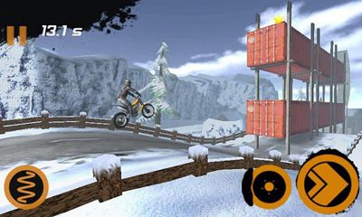 Screenshots of the game Trial Xtreme 2 HD Winter on Android phone, tablet.