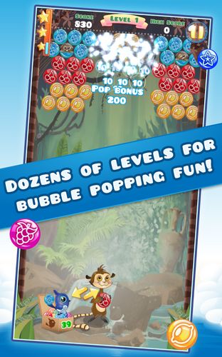 Capturas de tela do jogo Bubble shooter clássico no telefone Android, tablet.