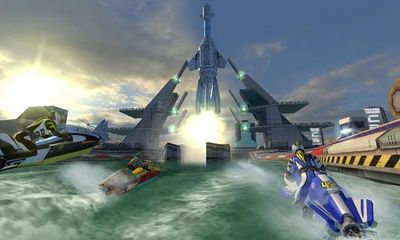 Screenshots of the game Riptide GP for Android phone, tablet.