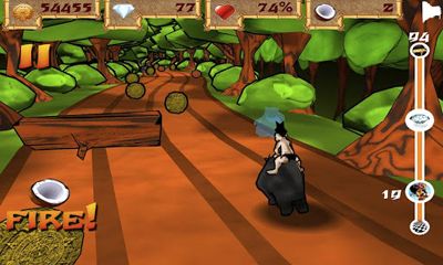 Captures d'écran du jeu Bongo Voyage Aventure Course sur Android, une tablette.
