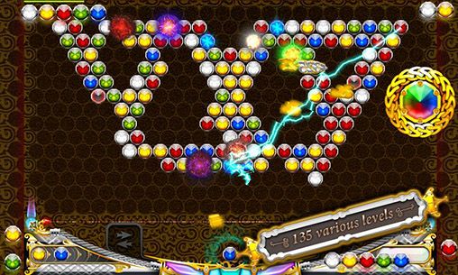 Captures d'écran du jeu Magnétique gemmes sur Android, une tablette.