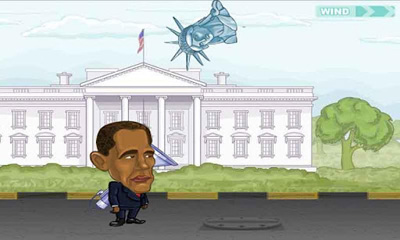 Captures d'écran du jeu Obama vs Romney sur Android, une tablette.