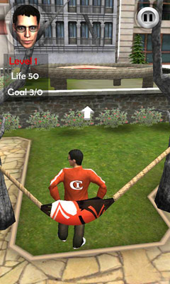 Screenshots of the game Human Slingshot on Android phone, tablet.