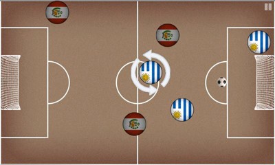 Screenshots play Pocket Soccer on Android phone, tablet.