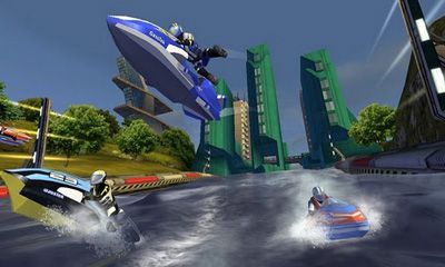 Screenshots of the game Riptide GP for Android phone, tablet.