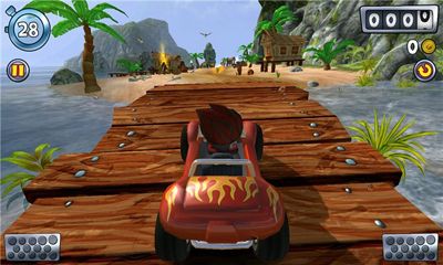 Captures d'écran du jeu Beach Buggy Blitz pour Android, une tablette.