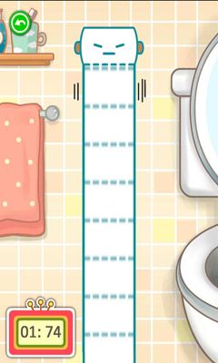 Screenshots of the game Toilet Paper Man on the Android phone, tablet.