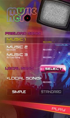 Captures d'écran de la Musique de jeu Hero Android, une tablette.