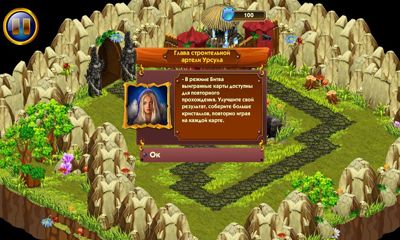 Captures d'écran du jeu Tower Wars Montagne Roi sur Android, une tablette.